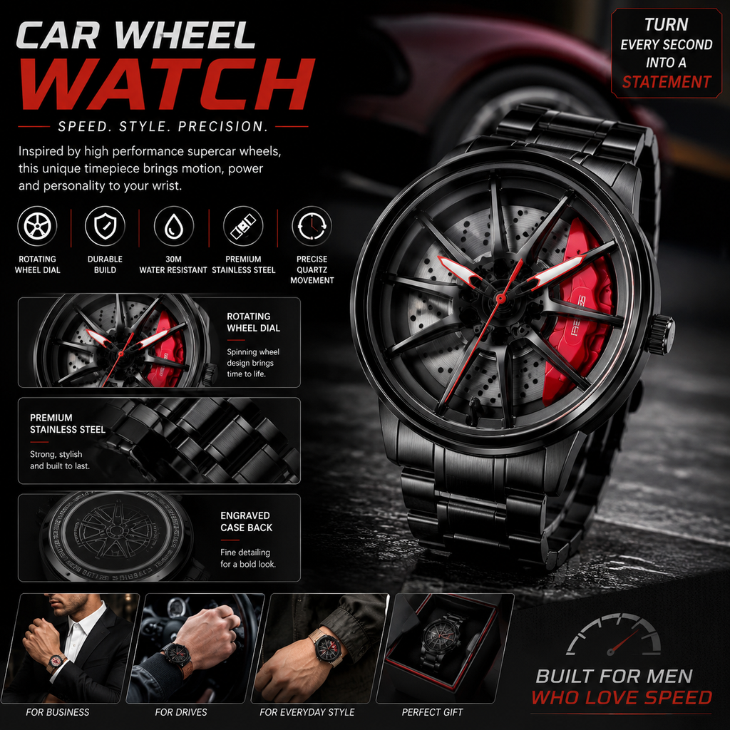 Car Wheel Watch