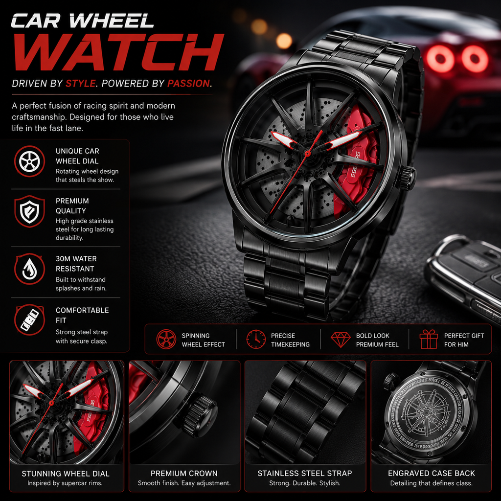 Car Wheel Watch